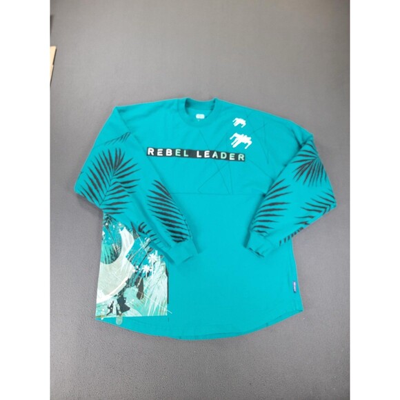 Star Wars Spirit Jersey Shirt Mens Medium Teal Rebel Leader Force Graphic Disney - Picture 1 of 12